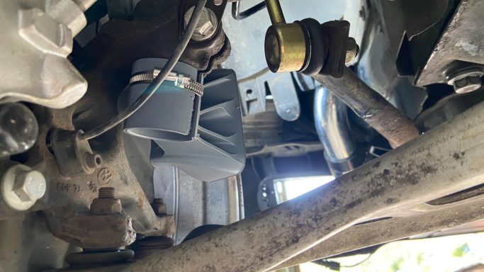BMW E46 Bremsenkühlung Verbau