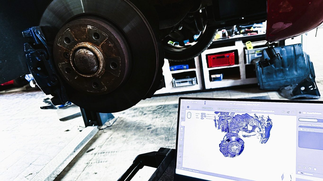 3D Scan Fahrzeug Oldtimer Ersatzteil