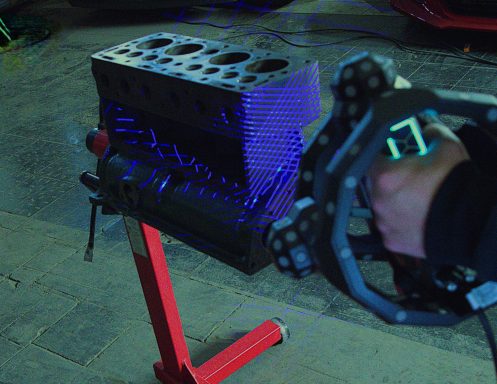3D Scan Opel 1290 Engine