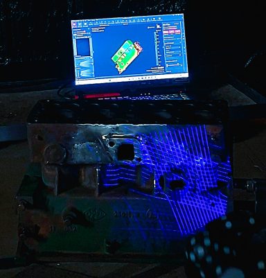 3D Scan Opel 1290 Engine